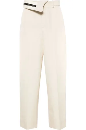 Fendi Pantalon à taille à rabat