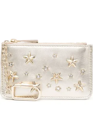 Jimmy Choo Portefeuille matelassé à ornements en cristal