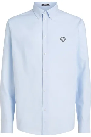 Karl Lagerfeld Chemise en coton à logo brodé