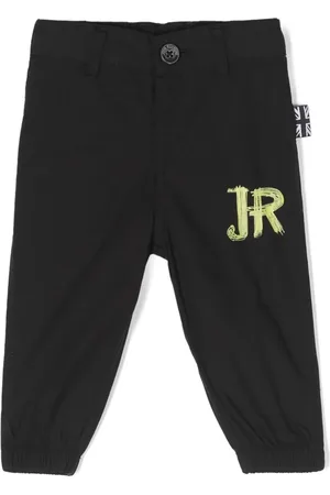 John Richmond Pantalon en coton à logo imprimé