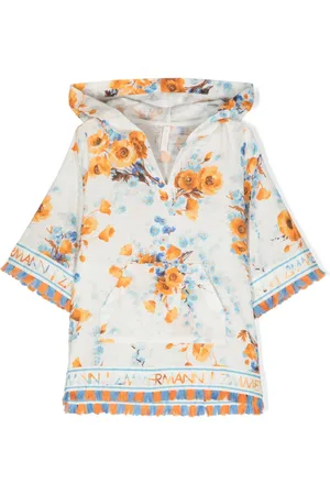 ZIMMERMANN Robe fleurie à capuche