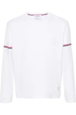 Thom Browne T-shirt à bande tricolore