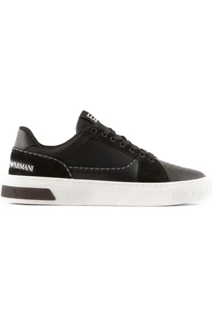 EA7 Baskets en cuir