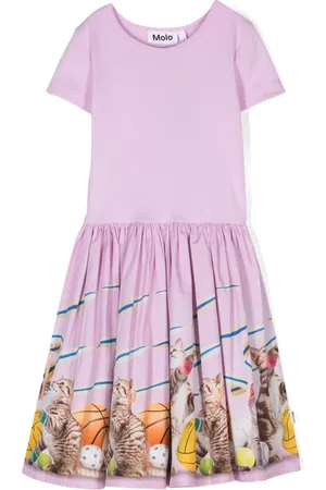 Molo Robe Cissa à imprimé chat