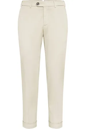 Brunello Cucinelli Pantalon chino à coupe fuselée