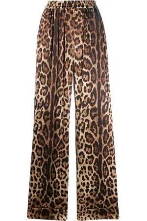 Dolce & Gabbana Pantalon droit à imprimé léopard