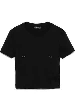 MUGLER T-shirt à détail d
