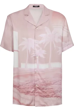 Balmain Chemise imprimée à logo brodé