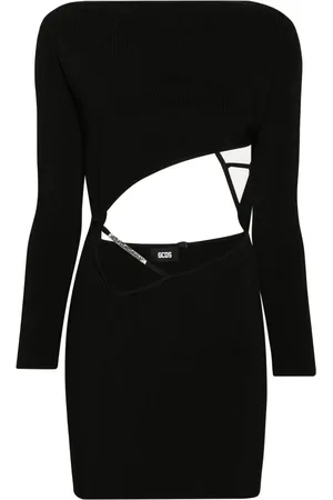 GCDS Robe courte à design asymétrique
