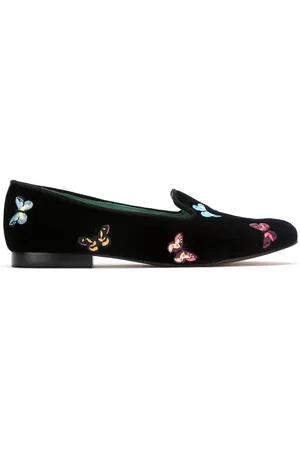 Blue Bird Mocassins Borboleta en velours