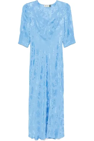 RIXO London Robe Zadie à coupe mi-longue