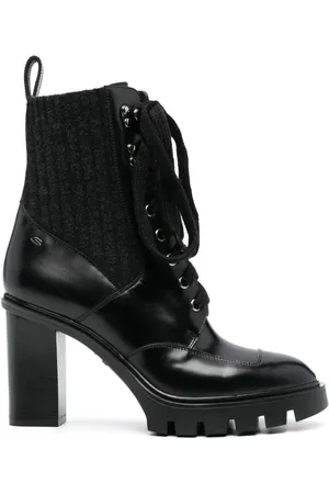 santoni Bottines en cuir à lacets 75 mm
