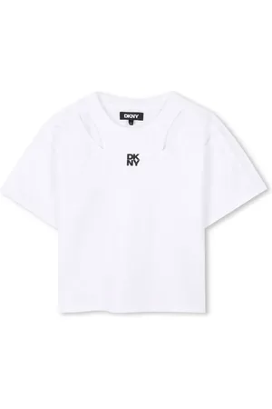 DKNY T-shirt à détail de découpe