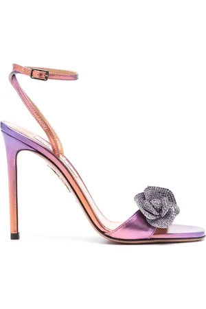 Aquazzura Sandales Crystal Orchid 105 mm