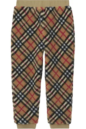 Burberry Pantalon texturé à carreaux vintage