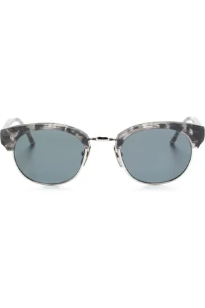 Thom Browne Lunettes de soleil à monture ovale
