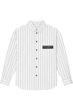 Dolce & Gabbana Chemise rayée à patch logo