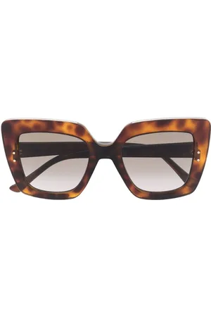 Jimmy Choo Lunettes de soleil à effet écaille de tortue