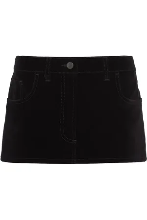 Prada Minijupe en jersey à plaque logo