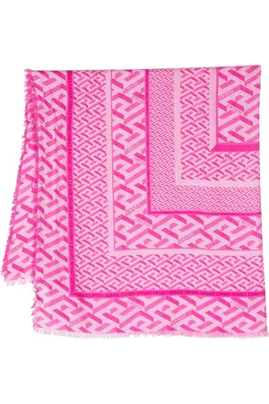 VERSACE écharpe à motif monogrammé