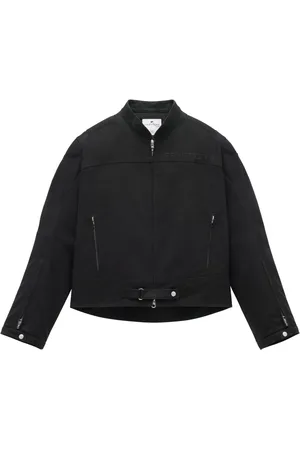 Courrèges Veste en coton Racer à design matelassé