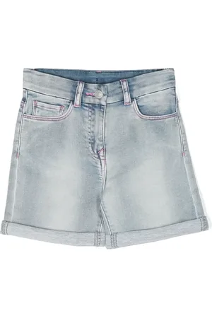 Chiara Ferragni Short en jean à logo brodé