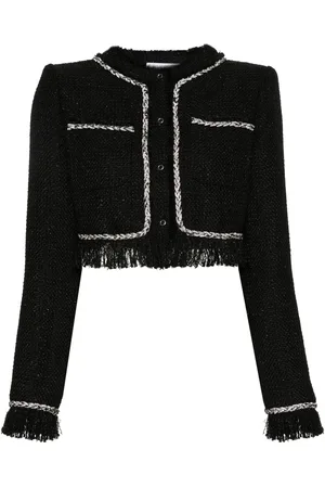 GIUSEPPE DI MORABITO Veste en tweed à coupe crop