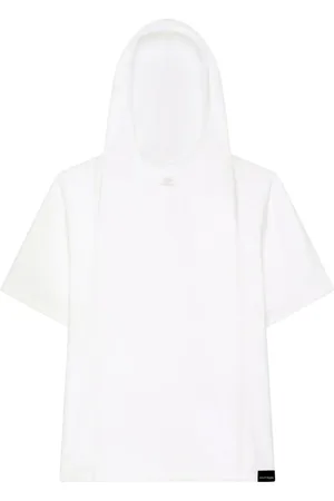 Courrèges T-shirt en coton à capuche