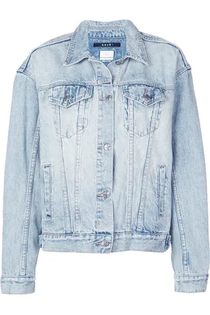 KSUBI Veste en jean à effet délavé
