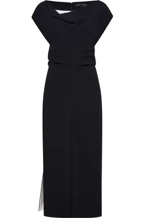 Proenza Schouler Robe mi-longue Rosa en crêpe à col bénitier