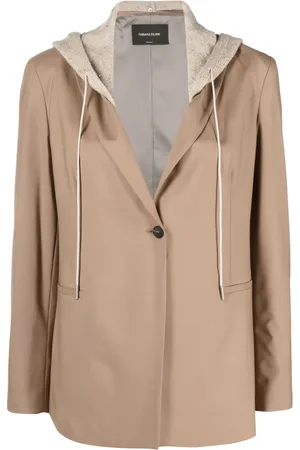 Fabiana Filippi Blazer boutonné à capuche