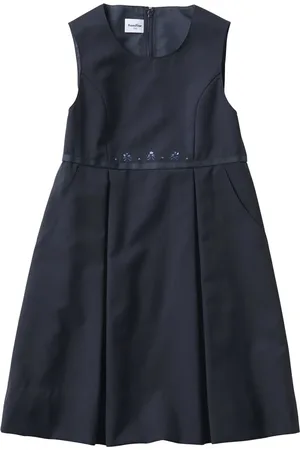 Familiar Robe en laine à broderies