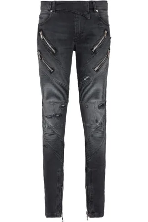 Balmain Jean skinny à effet usé