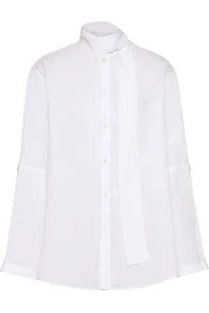 VALENTINO GARAVANI Chemise en coton à col noué