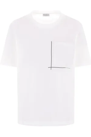 Brunello Cucinelli T-shirt à ornements métalliques