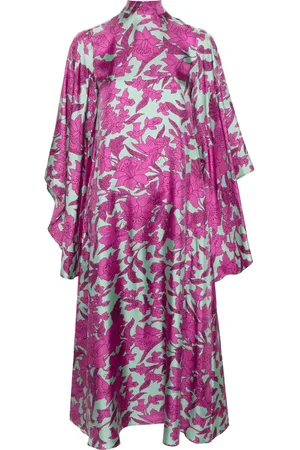 La DoubleJ Robe longue Magnifico à fleurs