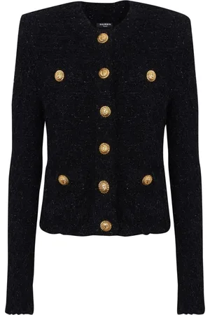 Balmain Veste en tweed à boutonnière dissimulée