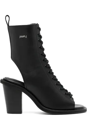 JUUN.J Bottines en cuir à bout ouvert 80 mm