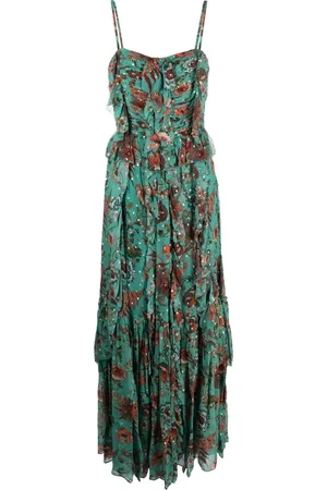 ULLA JOHNSON Robe longue Colette à fleurs