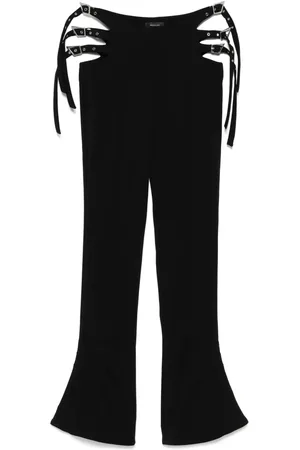 MUGLER Pantalon évasé à détail de boucle
