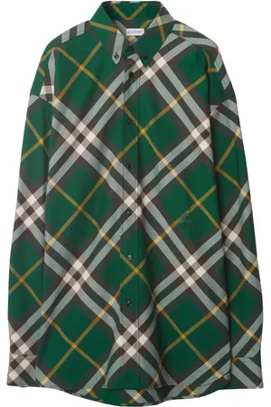 Burberry Chemise en coton à carreaux