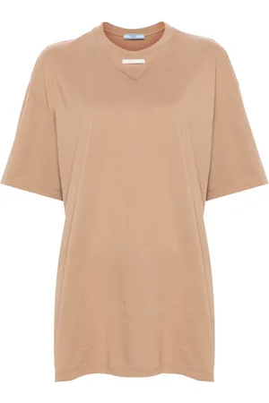 Prada T-shirt à logo triangulaire