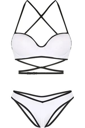 Noire Swimwear Bikini à bretelles croisées