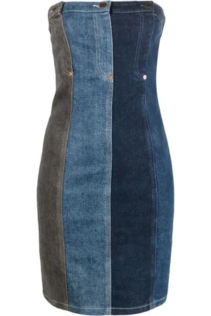 Moschino Jupe en jean à design superposé
