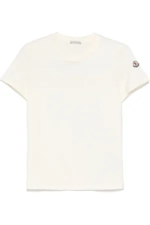 Moncler T-shirt en coton à logo brodé
