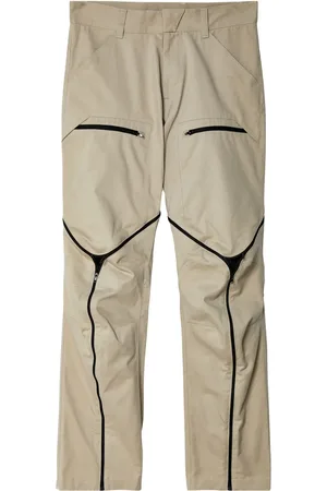 Olly Shinder Pantalon droit à détails de zips