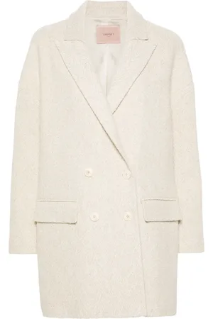 Twin-Set Manteau à effet métallisé