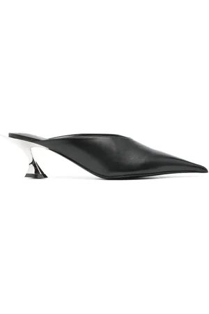 MUGLER Mules en cuir 55 mm