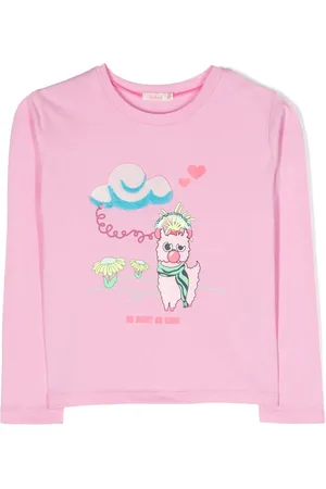 Billieblush T-shirt en coton à sequins