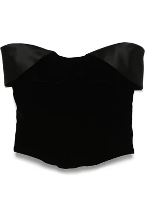 MUGLER Haut corset en velours